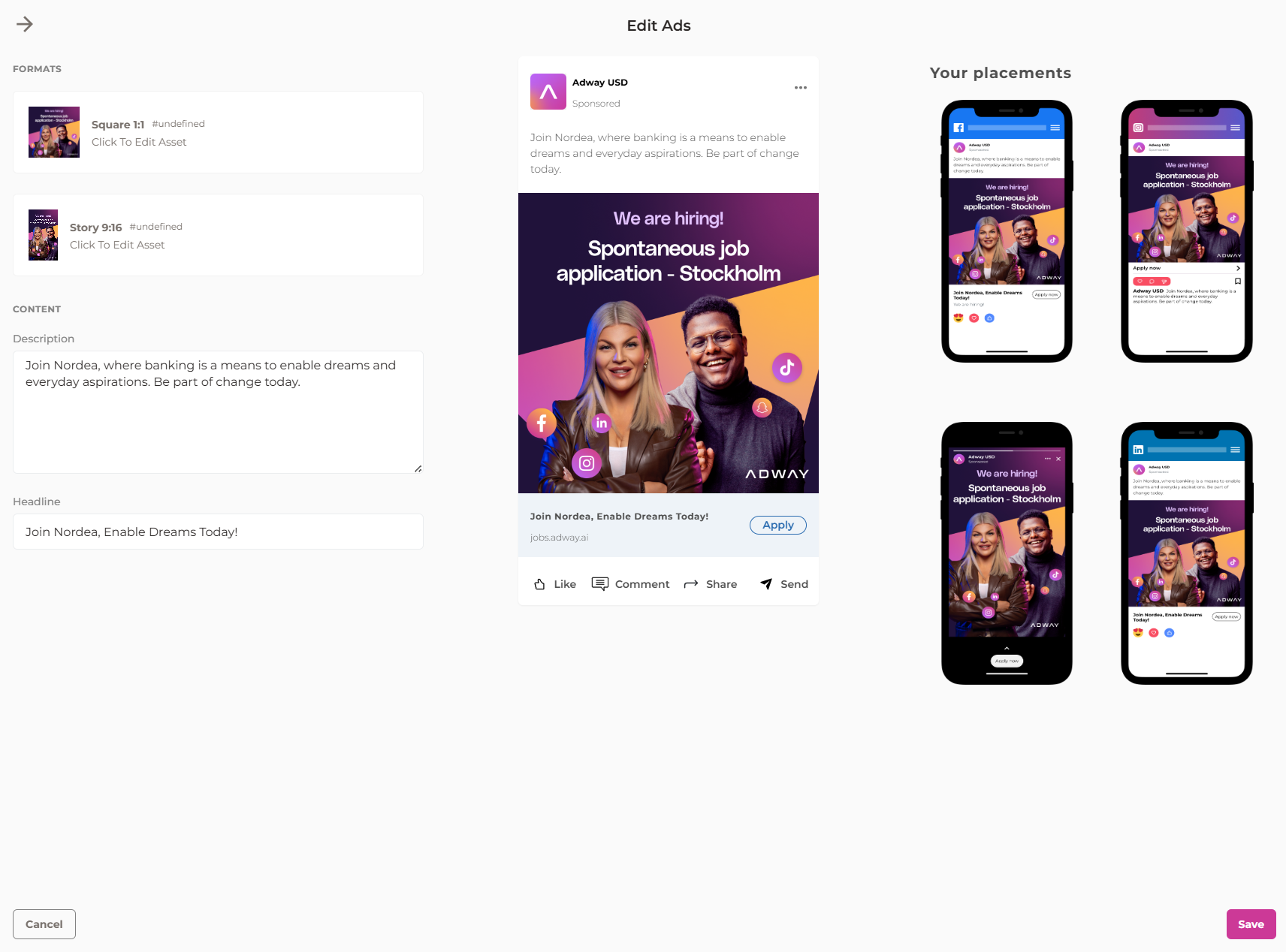 Candidate profile screenshot